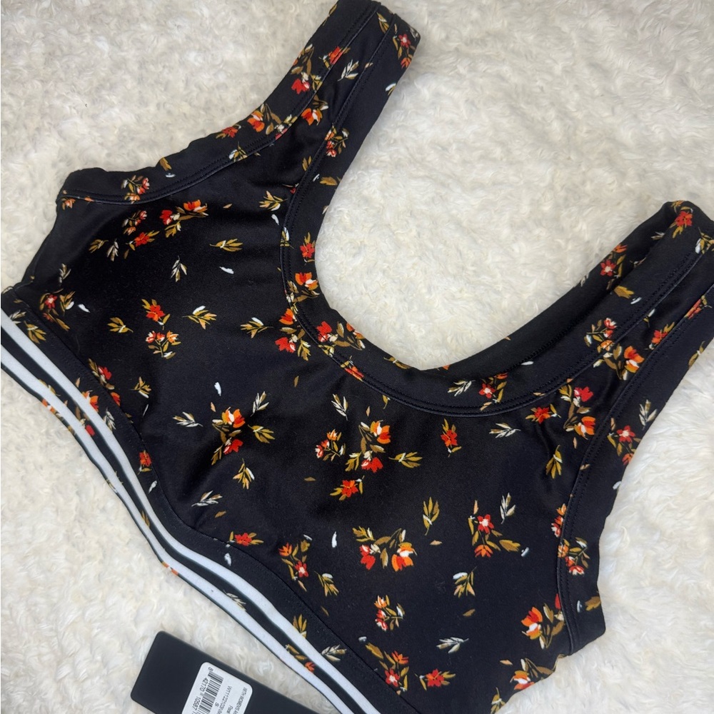 NWT Floral Black Bra
